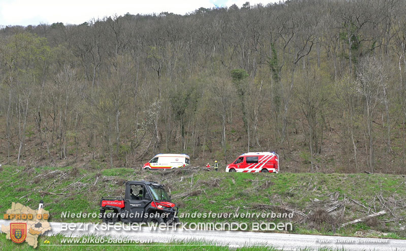 20250405_Kletterunfall im Helenental bei Sattelbach Gemeinde Heiligenkreuz   Foto: Stefan Schneider BFKDO BADEN
