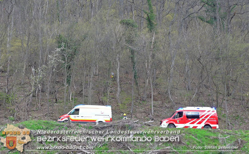 20250405_Kletterunfall im Helenental bei Sattelbach Gemeinde Heiligenkreuz   Foto: Stefan Schneider BFKDO BADEN