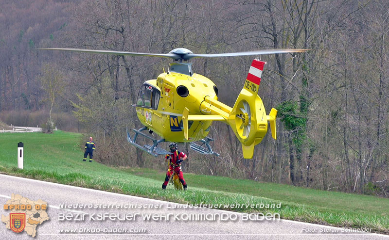 20250405_Kletterunfall im Helenental bei Sattelbach Gemeinde Heiligenkreuz   Foto: Stefan Schneider BFKDO BADEN
