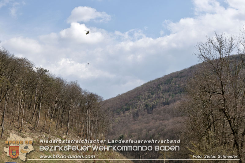 20250405_Kletterunfall im Helenental bei Sattelbach Gemeinde Heiligenkreuz   Foto: Stefan Schneider BFKDO BADEN