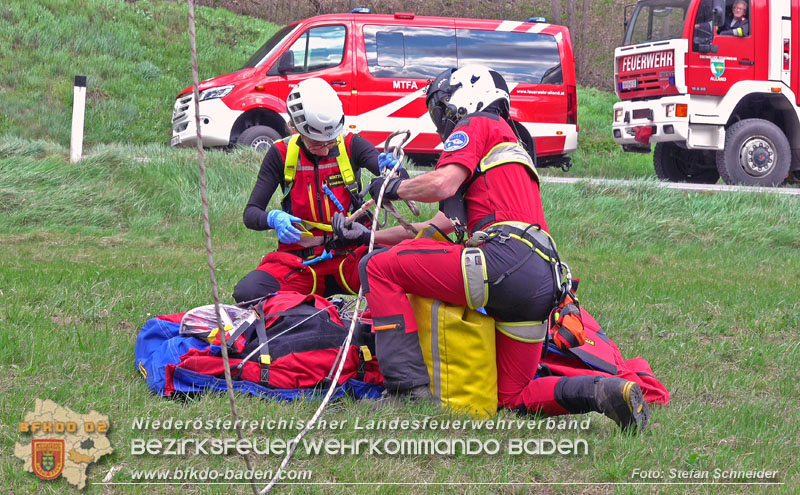 20250405_Kletterunfall im Helenental bei Sattelbach Gemeinde Heiligenkreuz Foto: Stefan Schneider BFKDO BADEN