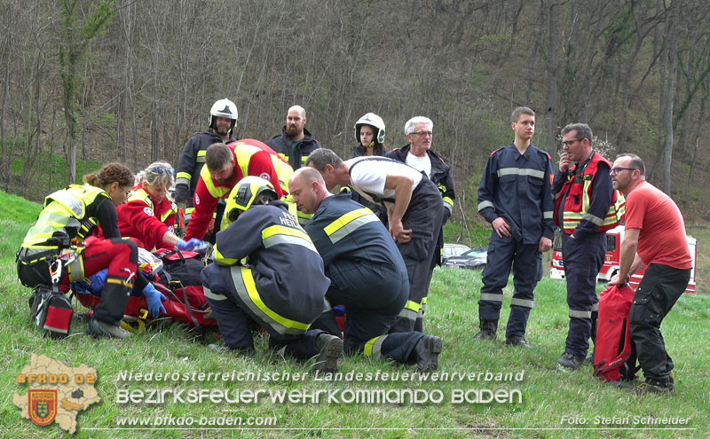 20250405_Kletterunfall im Helenental bei Sattelbach Gemeinde Heiligenkreuz Foto: Stefan Schneider BFKDO BADEN