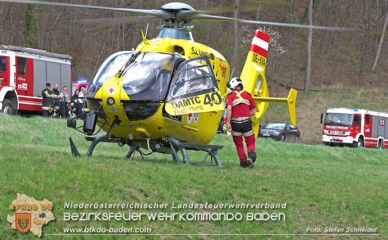 20250405_Kletterunfall im Helenental bei Sattelbach Gemeinde Heiligenkreuz  Foto: Stefan Schneider BFKDO BADEN
