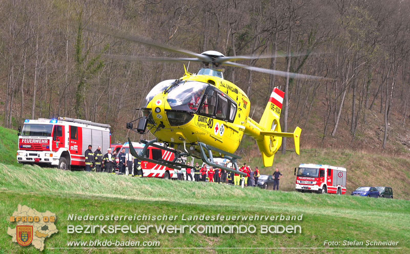 20250405_Kletterunfall im Helenental bei Sattelbach Gemeinde Heiligenkreuz  Foto: Stefan Schneider BFKDO BADEN