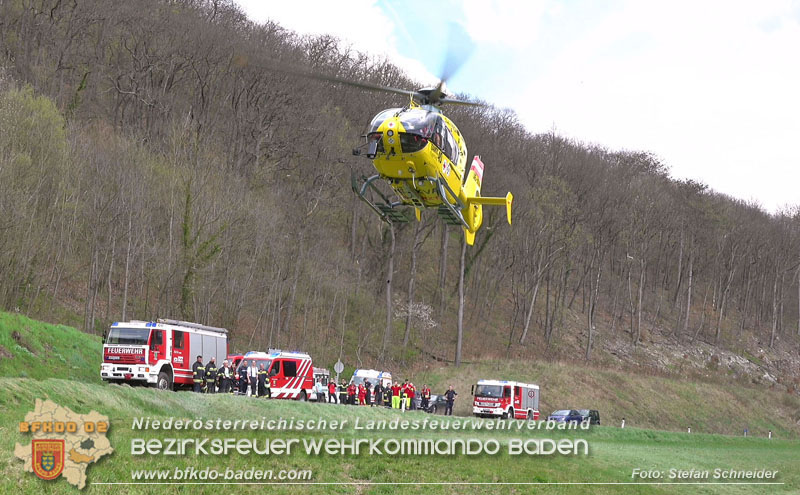 20250405_Kletterunfall im Helenental bei Sattelbach Gemeinde Heiligenkreuz  Foto: Stefan Schneider BFKDO BADEN
