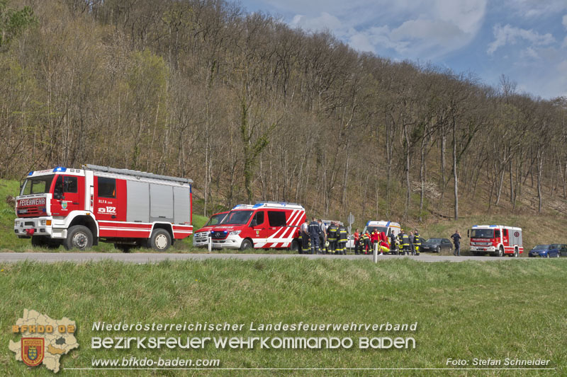 20250405_Kletterunfall im Helenental bei Sattelbach Gemeinde Heiligenkreuz  Foto: Stefan Schneider BFKDO BADEN