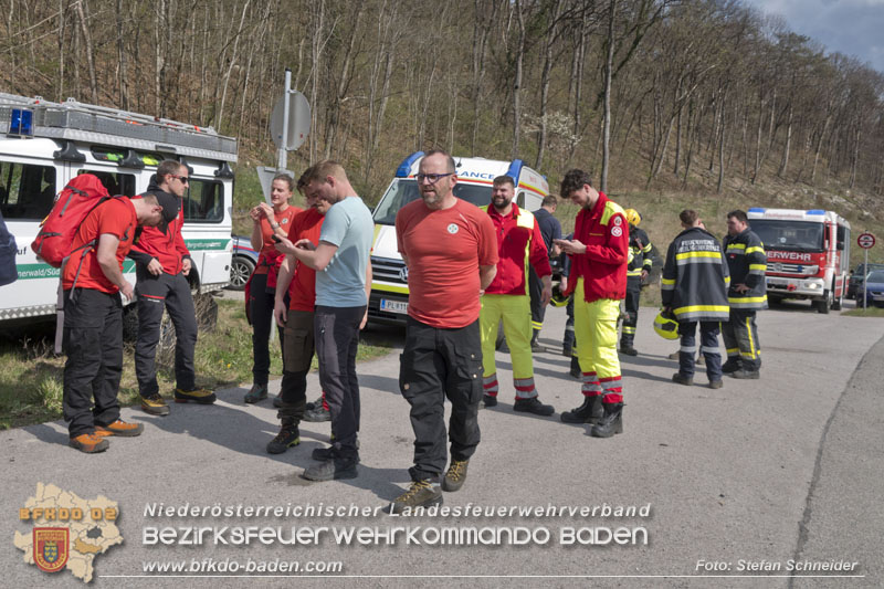 20250405_Kletterunfall im Helenental bei Sattelbach Gemeinde Heiligenkreuz  Foto: Stefan Schneider BFKDO BADEN