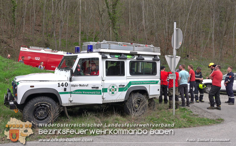 20250405_Kletterunfall im Helenental bei Sattelbach Gemeinde Heiligenkreuz  Foto: Stefan Schneider BFKDO BADEN