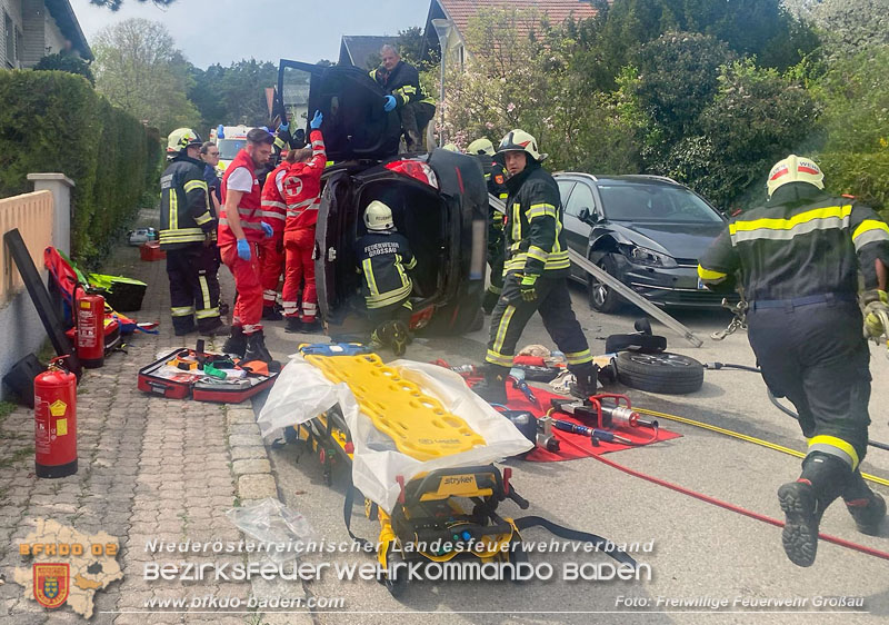 20250417_Verkehrsunfall mit Personenrettung in Großau NÖ Foto: Freiwillige Feuerwehr Großau 20250417_Verkehrsunfall mit Personenrettung in Großau NÖ Foto: Freiwillige Feuerwehr Großau