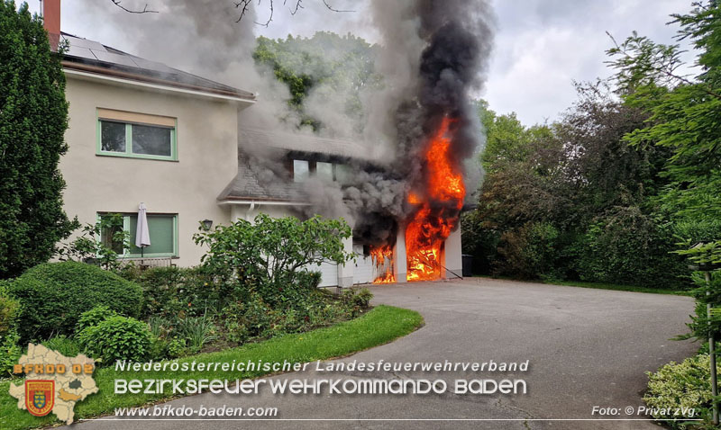 20250530_Garagenbrand - Feuerwehr verhindert Übergreifen auf Wohnräume Foto: Privat MW zVg 20250530_Garagenbrand - Feuerwehr verhindert Übergreifen auf Wohnräume Foto: Privat MW zVg