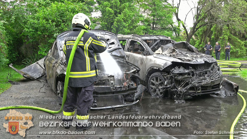 20250530_Garagenbrand - Feuerwehr verhindert Übergreifen auf Wohnräume Foto: Stefan Schneider BFK BADEN 20250530_Garagenbrand - Feuerwehr verhindert Übergreifen auf Wohnräume Foto: Stefan Schneider BFK BADEN