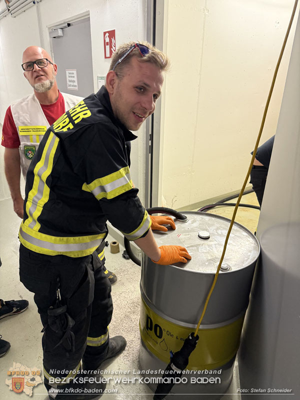 20250613_Feuerwehreinsatz wegen Gebrechen in Tankanlage für ein Notstromaggregat  Foto: Stefan Schneider BFKDO BADEN