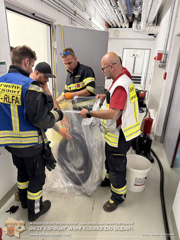 20250613_Feuerwehreinsatz wegen Gebrechen in Tankanlage für ein Notstromaggregat  Foto: Stefan Schneider BFKDO BADEN