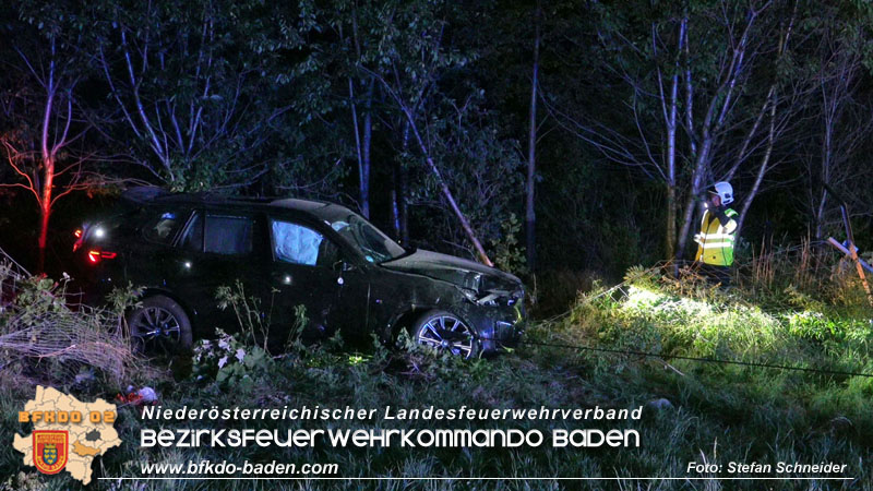 20250701_Nächtlicher Unfall auf der A2 beim Knoten Guntramsdorf Foto: Stefan Schneider BFKDO BADEN