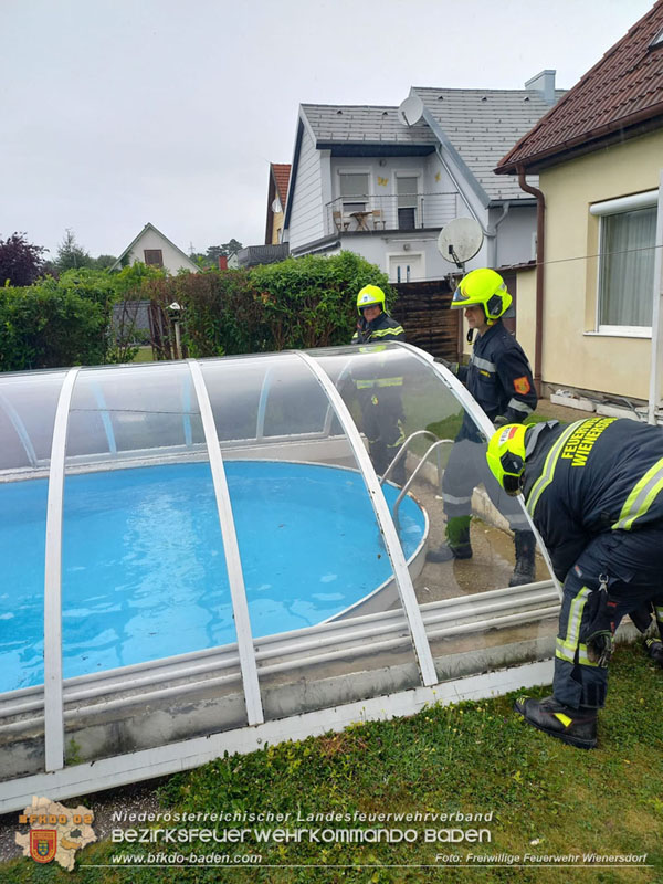 20250707_Erneute Unwetterfront ber dem Bezirk BADEN - Wienersdorf