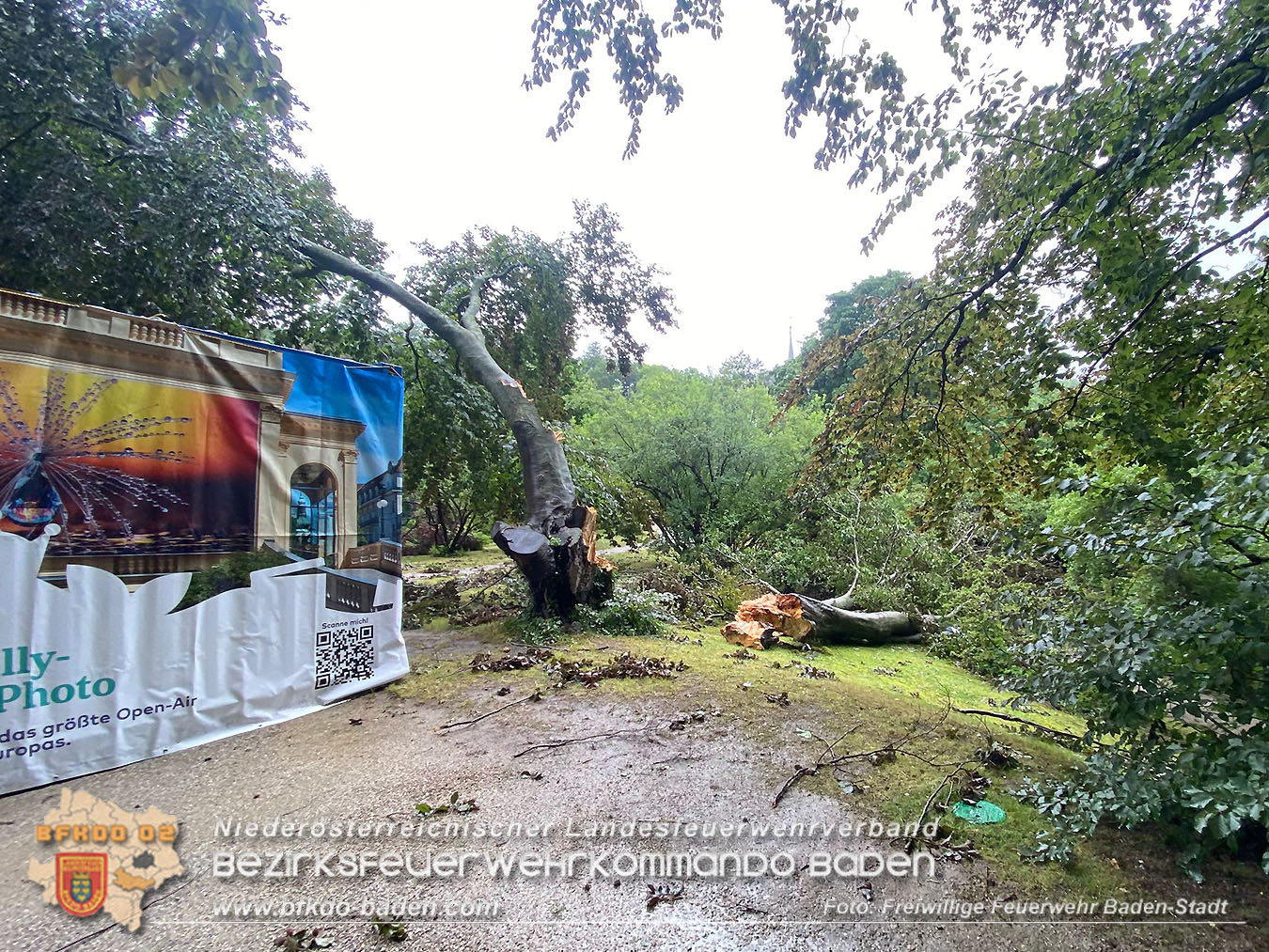20250707_Der Tag nach dem Unwetter ber der Stadt im Kurpark BADEN