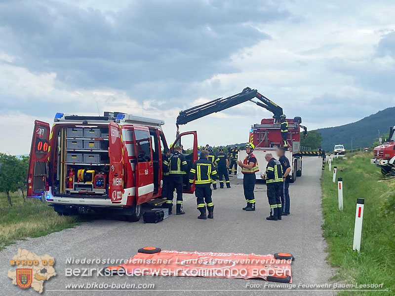 20250716_Drohneneinsatz nach Verkehrsunfall auf der Weinbergstraße bei Baden Foto: FF Baden-Leesdorf 20250716_Drohneneinsatz nach Verkehrsunfall auf der Weinbergstraße bei Baden Foto: FF Baden-Leesdorf
