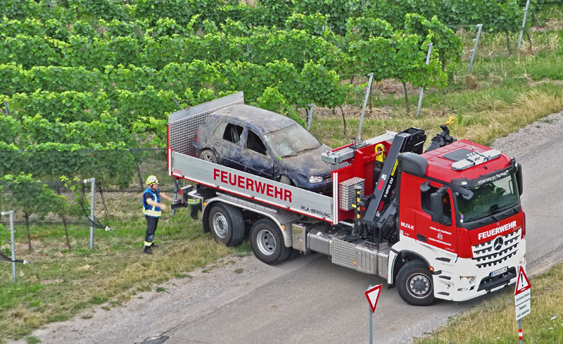 20250716_Drohneneinsatz nach Verkehrsunfall auf der Weinbergstraße bei Baden  Foto: FF Baden-Leesdorf