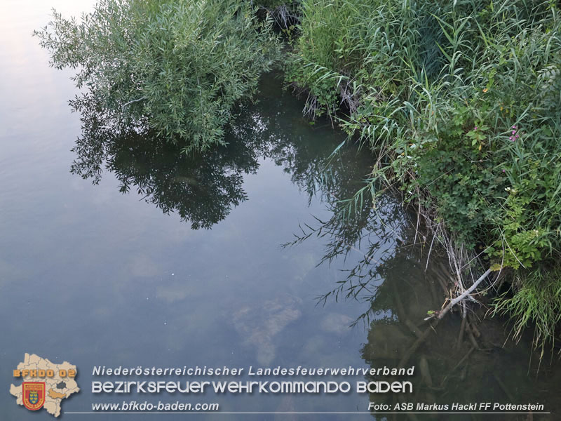 20250720_Ölfilm auf der Triesting  Foto: ASB ÖA Markus Hackl FF Pottenstein