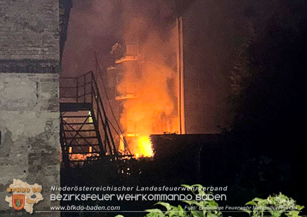 20250723_Brand griff auf Wohnung über in Mitterndorf an der Fischa