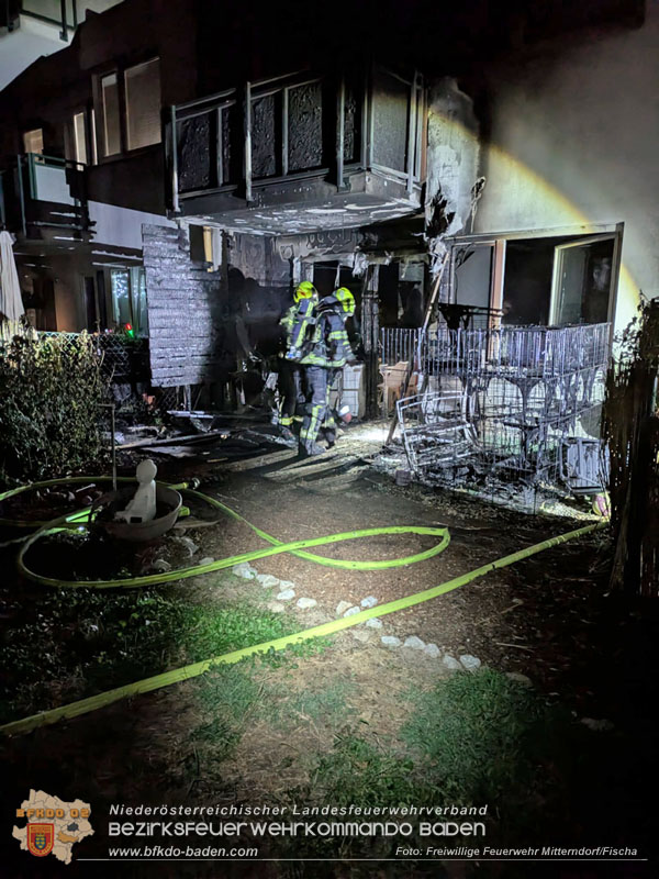 20250723_Brand griff auf Wohnung über in Mitterndorf an der Fischa  Foto: FF Mitterndorf