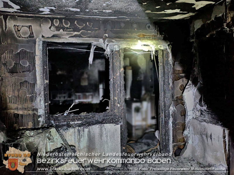 20250723_Brand griff auf Wohnung über in Mitterndorf an der Fischa  Foto: FF Mitterndorf