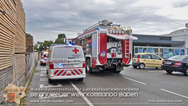20250723_Verkehrsunfall in Bad Vöslau Foto: Stefan Schneider BFKDO BADEN 20250723_Verkehrsunfall in Bad Vöslau Foto: Stefan Schneider BFKDO BADEN