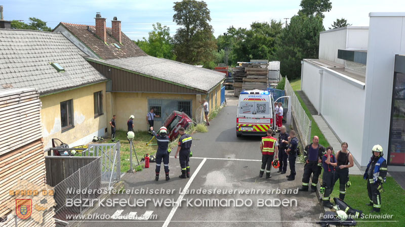 20250723_Verkehrsunfall in Bad Vöslau Foto: Stefan Schneider BFKDO BADEN 20250723_Verkehrsunfall in Bad Vöslau Foto: Stefan Schneider BFKDO BADEN