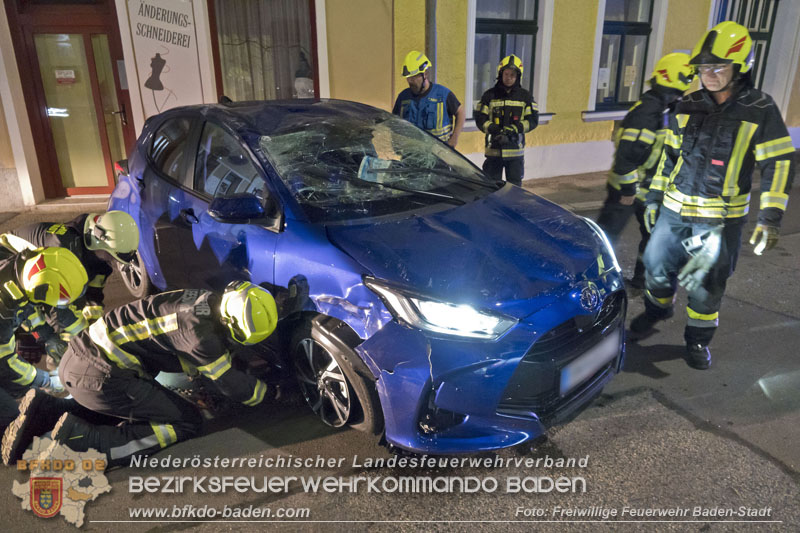 20250805_Fahrzeugüberschlag im Badener Stadtgebiet  Foto: Stefan Schneider FF Baden-Stadt