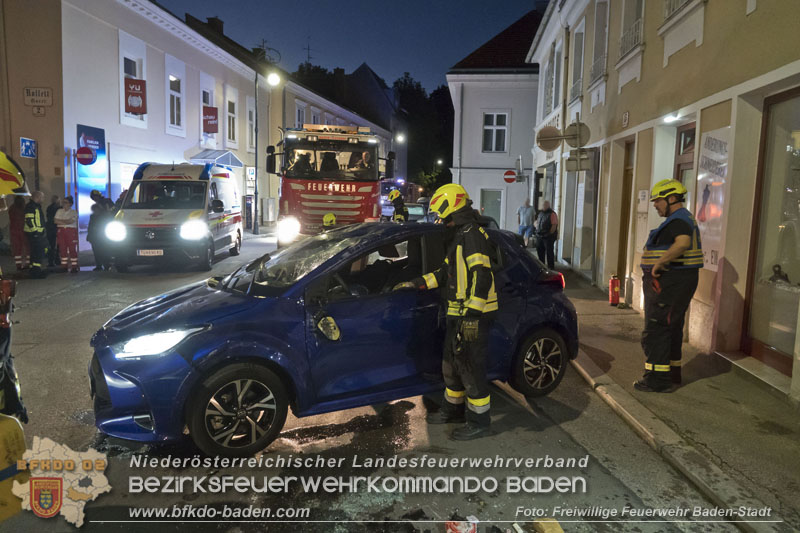 20250805_Fahrzeugüberschlag im Badener Stadtgebiet  Foto: Stefan Schneider FF Baden-Stadt