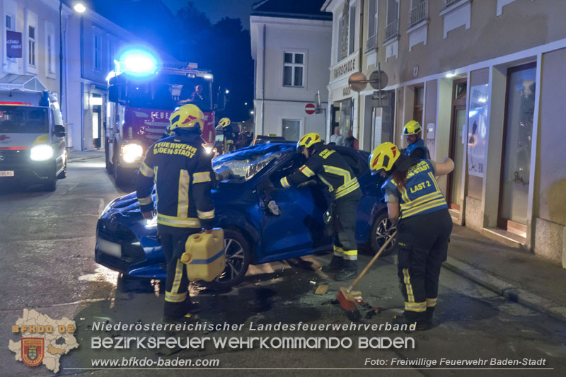 20250805_Fahrzeugüberschlag im Badener Stadtgebiet  Foto: Stefan Schneider FF Baden-Stadt