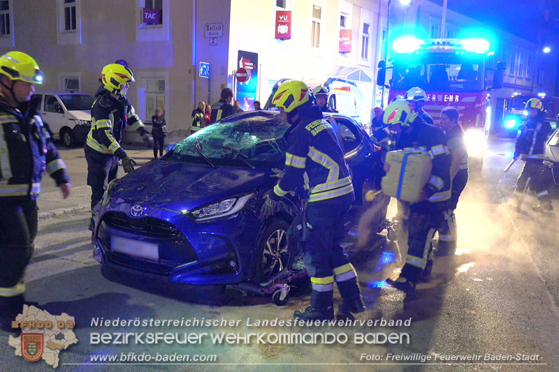 20250805_Fahrzeugüberschlag im Badener Stadtgebiet  Foto: Stefan Schneider FF Baden-Stadt