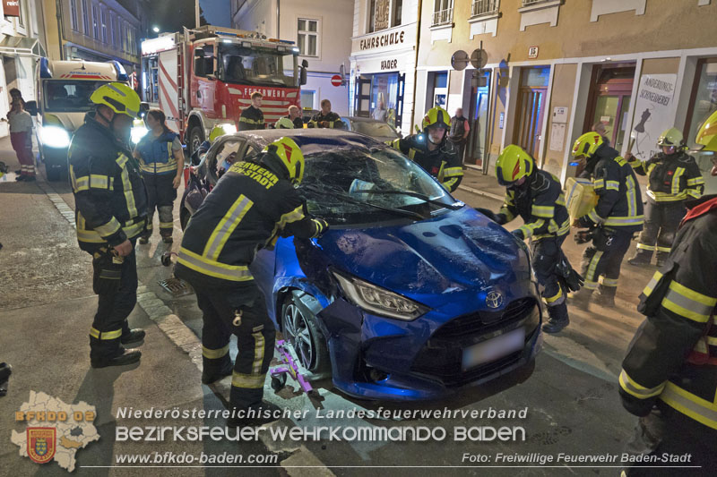 20250805_Fahrzeugüberschlag im Badener Stadtgebiet  Foto: Stefan Schneider FF Baden-Stadt
