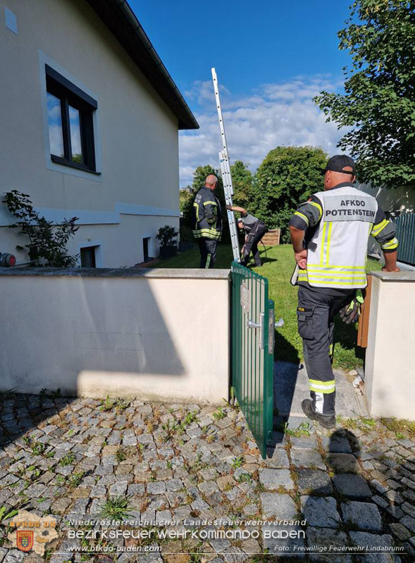 20250805_Rasche Entwarnung nach alarmierten Kellerbrand in Lindabrunn/Enzesfeld   Foto: Freiwillige Feuerwehr Lindabrunn