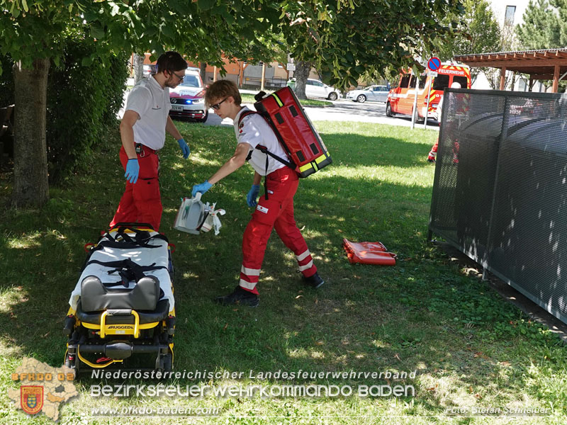 20250808_Alarmierter Brand in Kottingbrunner Wohnhausanlage  Foto: Stefan Schneider BFK BADEN