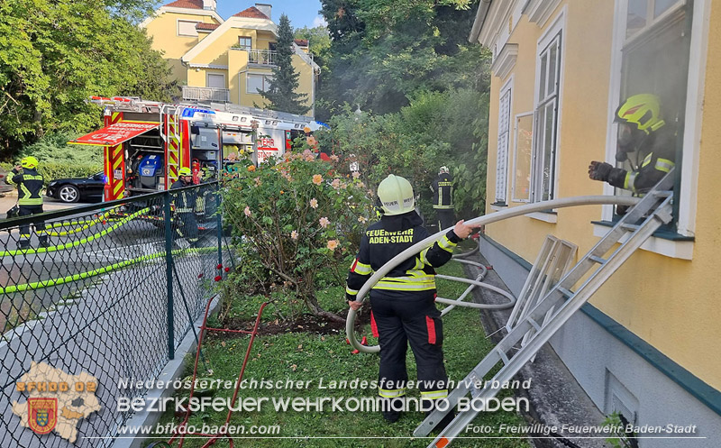 20250816_Wohnungsbrand in Baden Foto: Freiwillige Feuerwehr Baden-Stadt / Stefan Schneider