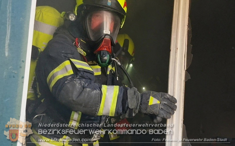 20250816_Wohnungsbrand in Baden Foto: Freiwillige Feuerwehr Baden-Stadt / Stefan Schneider