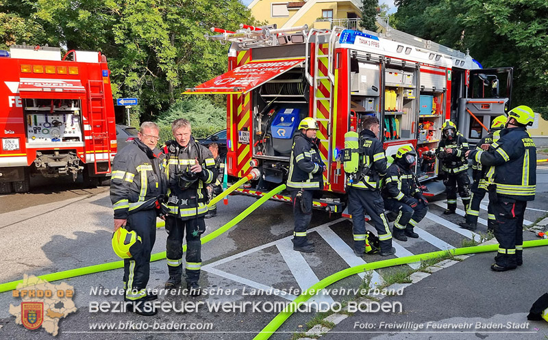 20250816_Wohnungsbrand in Baden Foto: Freiwillige Feuerwehr Baden-Stadt / Stefan Schneider