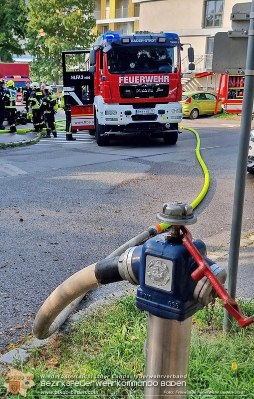 20250816_Wohnungsbrand in Baden Foto: Freiwillige Feuerwehr Baden-Stadt / Stefan Schneider