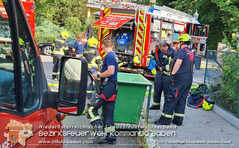 20250816_Wohnungsbrand in Baden Foto: Freiwillige Feuerwehr Baden-Stadt / Stefan Schneider