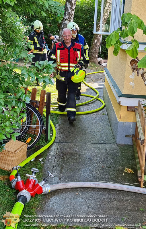 20250816_Wohnungsbrand in Baden Foto: Freiwillige Feuerwehr Baden-Stadt / Stefan Schneider