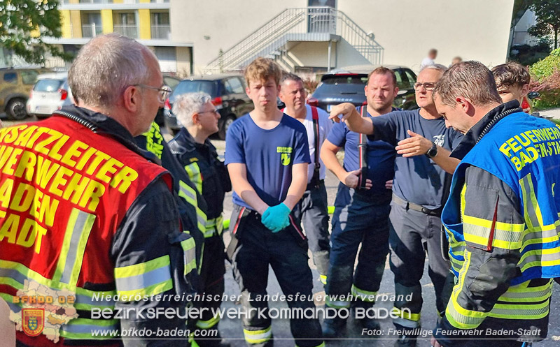 20250816_Wohnungsbrand in Baden Foto: Freiwillige Feuerwehr Baden-Stadt / Stefan Schneider