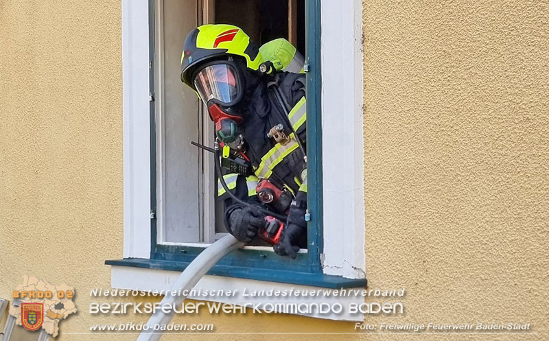 20250816_Wohnungsbrand in Baden Foto: Freiwillige Feuerwehr Baden-Stadt / Stefan Schneider
