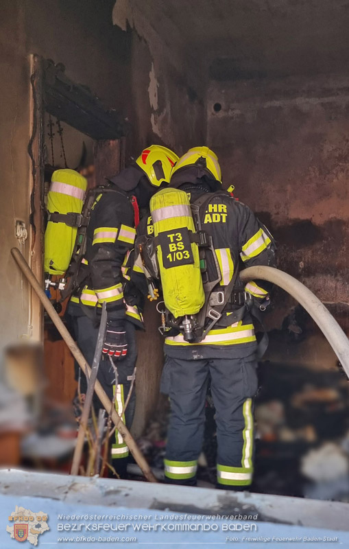 20250816_Wohnungsbrand in Baden Foto: Freiwillige Feuerwehr Baden-Stadt / Stefan Schneider