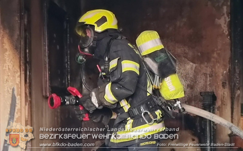 20250816_Wohnungsbrand in Baden Foto: Freiwillige Feuerwehr Baden-Stadt / Stefan Schneider