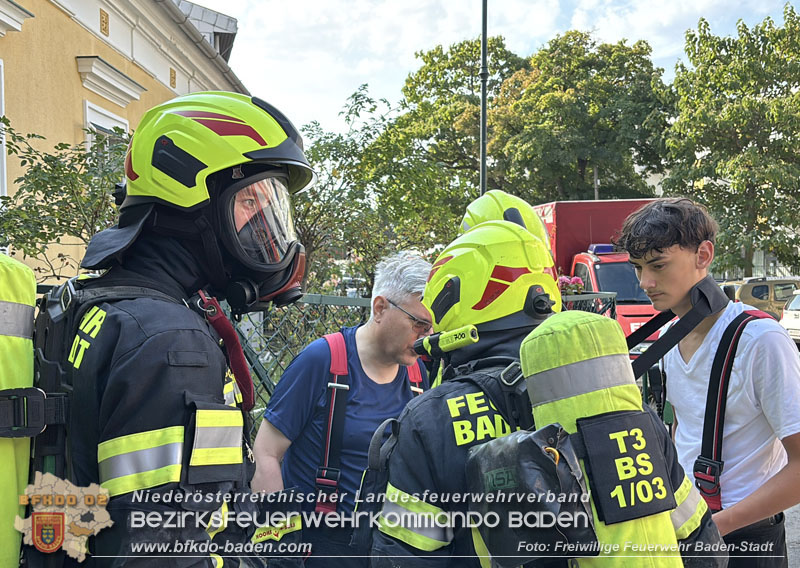 20250816_Wohnungsbrand in Baden Foto: Freiwillige Feuerwehr Baden-Stadt / Viktor van de Castell