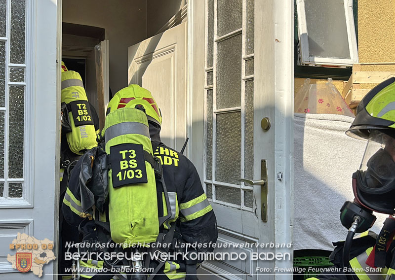 20250816_Wohnungsbrand in Baden Foto: Freiwillige Feuerwehr Baden-Stadt / Viktor van de Castell