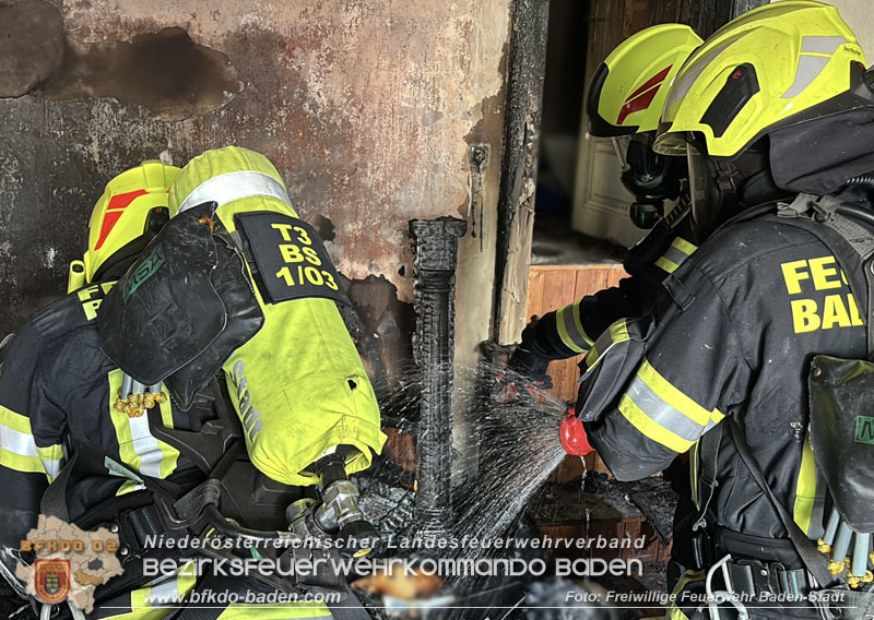 20250816_Wohnungsbrand in Baden Foto: Freiwillige Feuerwehr Baden-Stadt / Viktor van de Castell