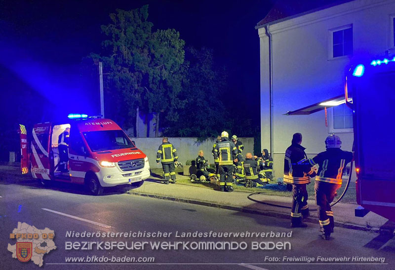 20250819_Nchtlicher Kellerbrand in Mehrparteienhaus   Foto: Linsbichler FF Hirtenberg