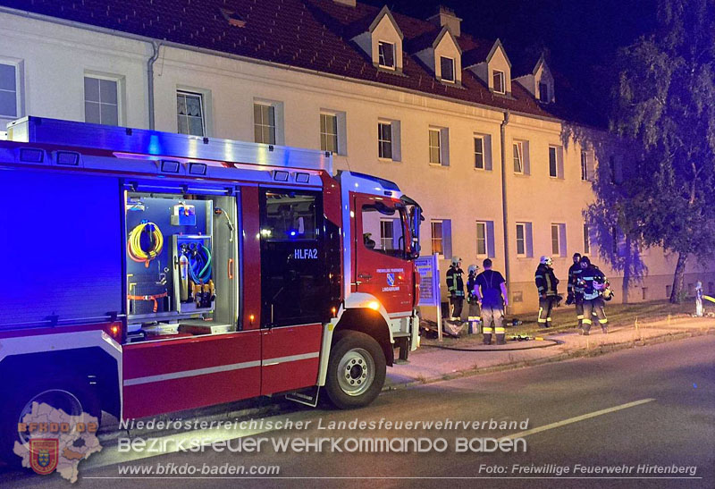 20250819_Nchtlicher Kellerbrand in Mehrparteienhaus   Foto: Linsbichler FF Hirtenberg